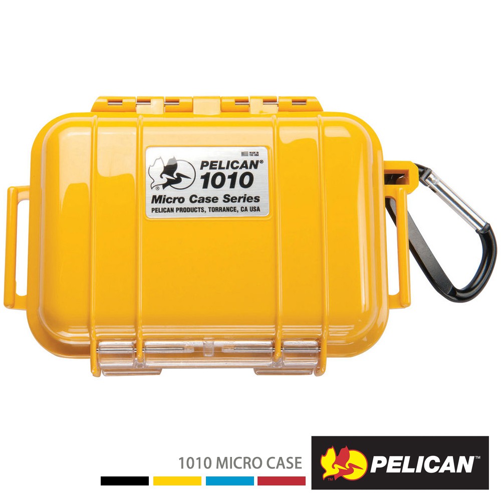 PELICAN 派力肯 1010 Micro Case 微型防水氣密箱 黃