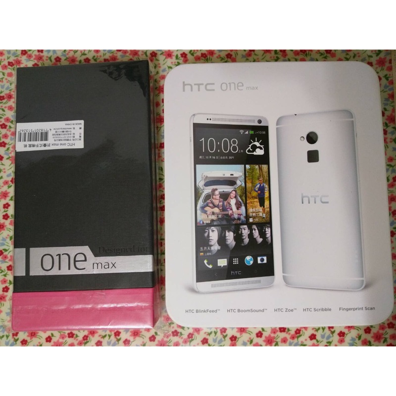 HTC one max 16G 9成新 女用機  送：藍芽重低音喇叭