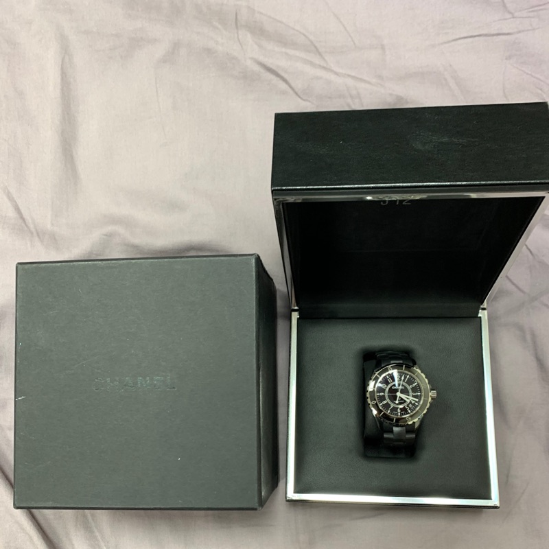 CHANEL J12 33mm 黑色 陶瓷 真品腕錶