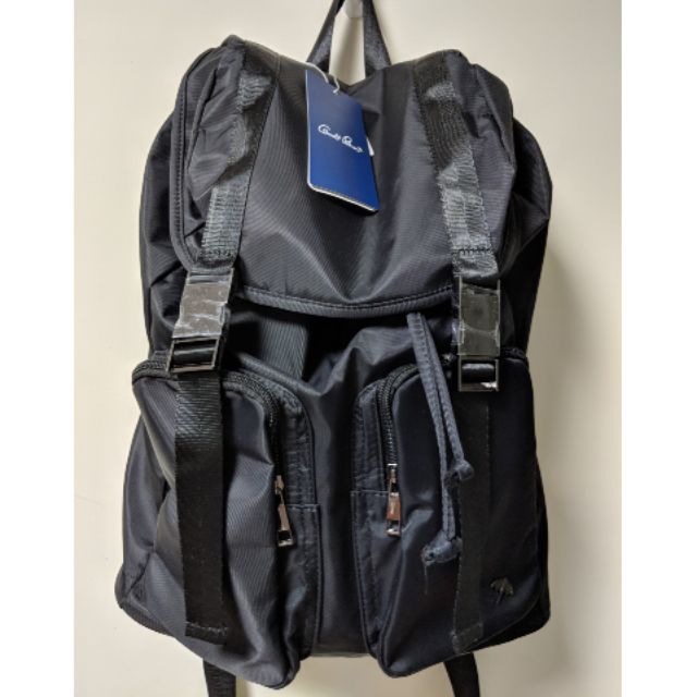 全新 雨傘牌arnold palmer 黑色 後背包 內有放筆電夾層 類似 Porter