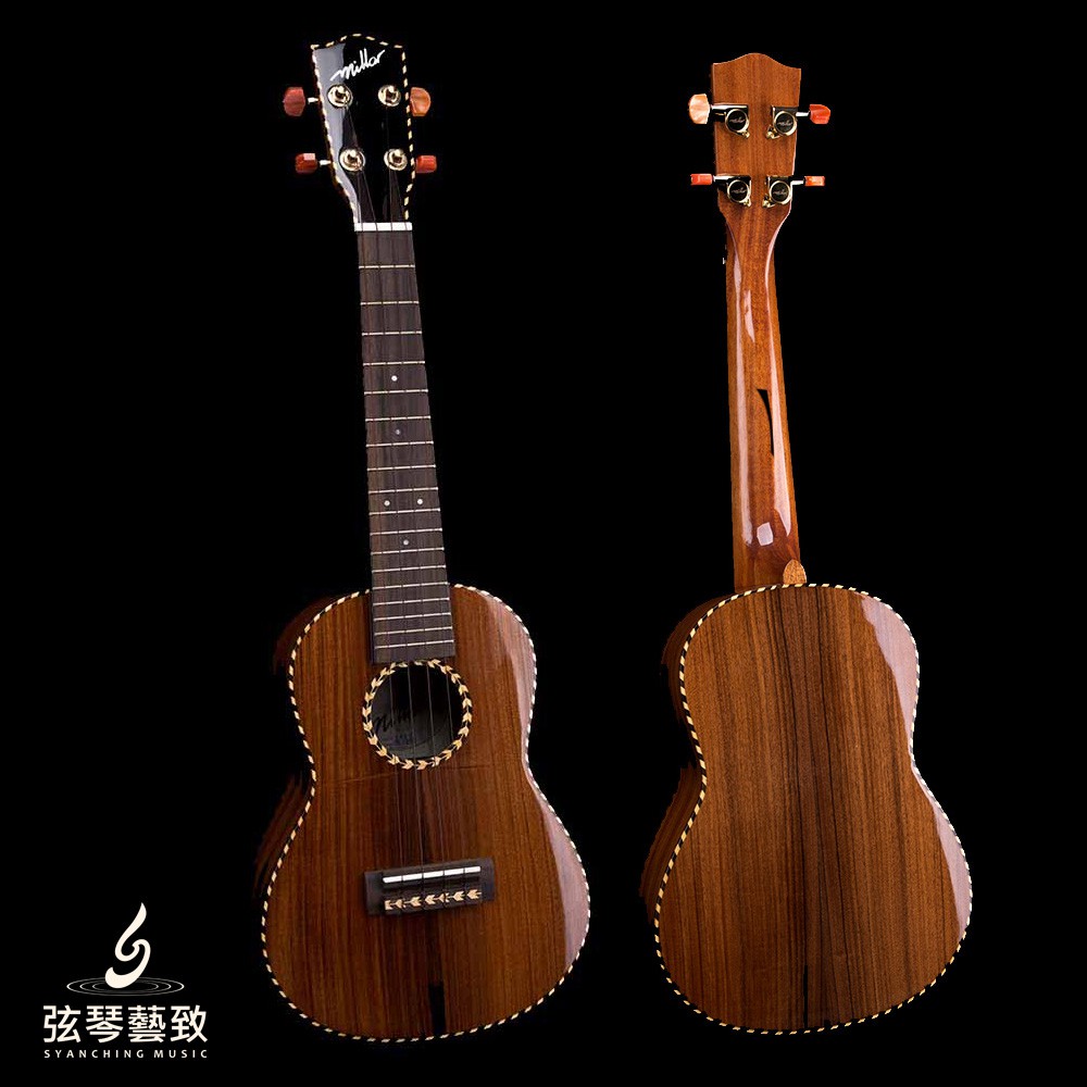 免運 弦琴藝致 烏克麗麗millar Br 240wg 23吋波利維亞玫瑰木單板亮光漆 蝦皮購物