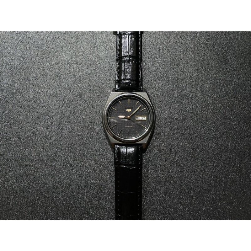 SEIKO VINTAGE 古董錶 機械錶 精工 五號 5號 7S26-8760 自動上鍊 自動錶 稀少 黑表面 黑面