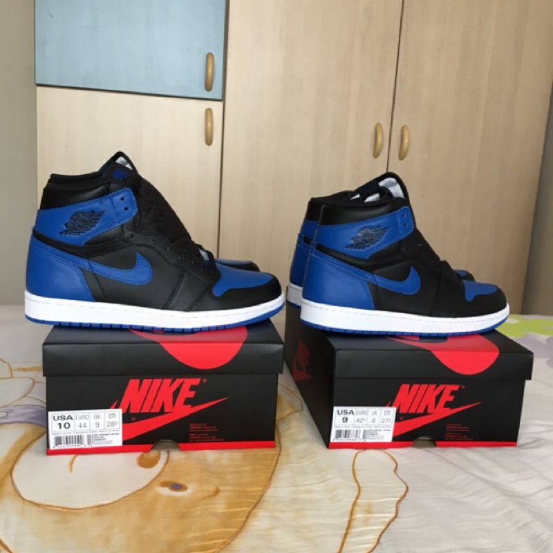 全新台灣公司貨 AJ1 Retro Royal Blue 黑藍 Jordan1代 US10 555088-007