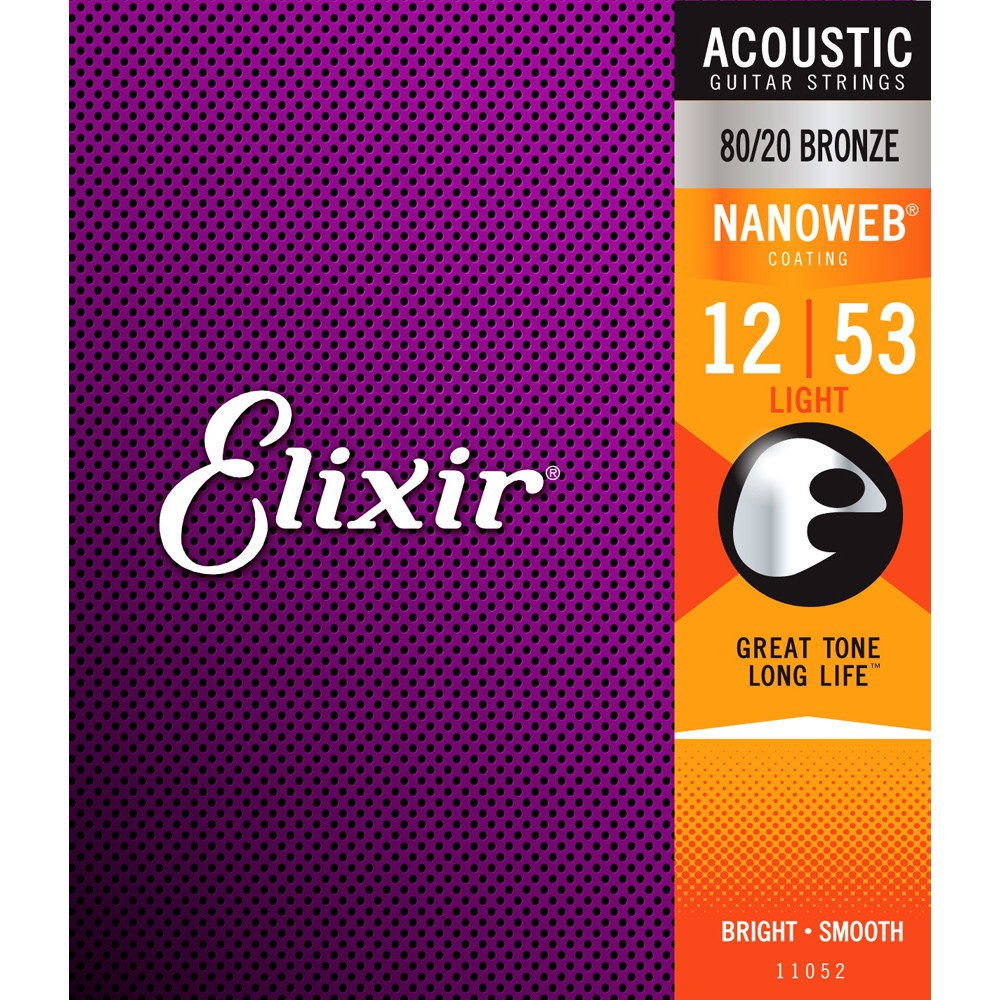 大鼻子樂器逢甲店 Elixir 1253 民謠吉他弦 黃銅 Nanoweb 11052