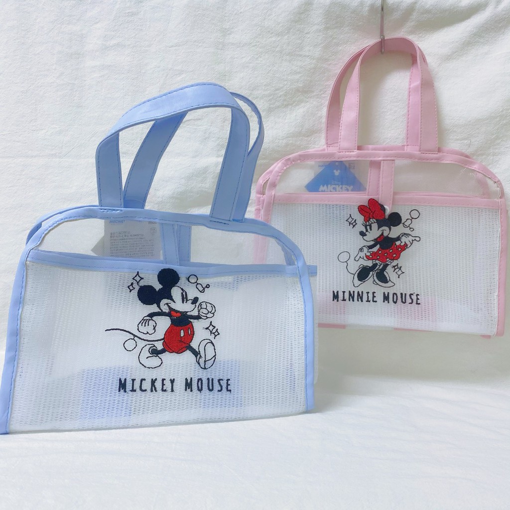 ⭕️韓國大創⭕️正版韓貨 迪士尼 米奇米妮 系列 手提網袋 袋子 便當袋 袋子 收納袋