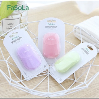 日本Fasola攜帶式小包裝一次性肥皂紙