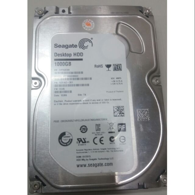 （二手良品）SEAGATE 1TB SATA硬碟 7200RPM