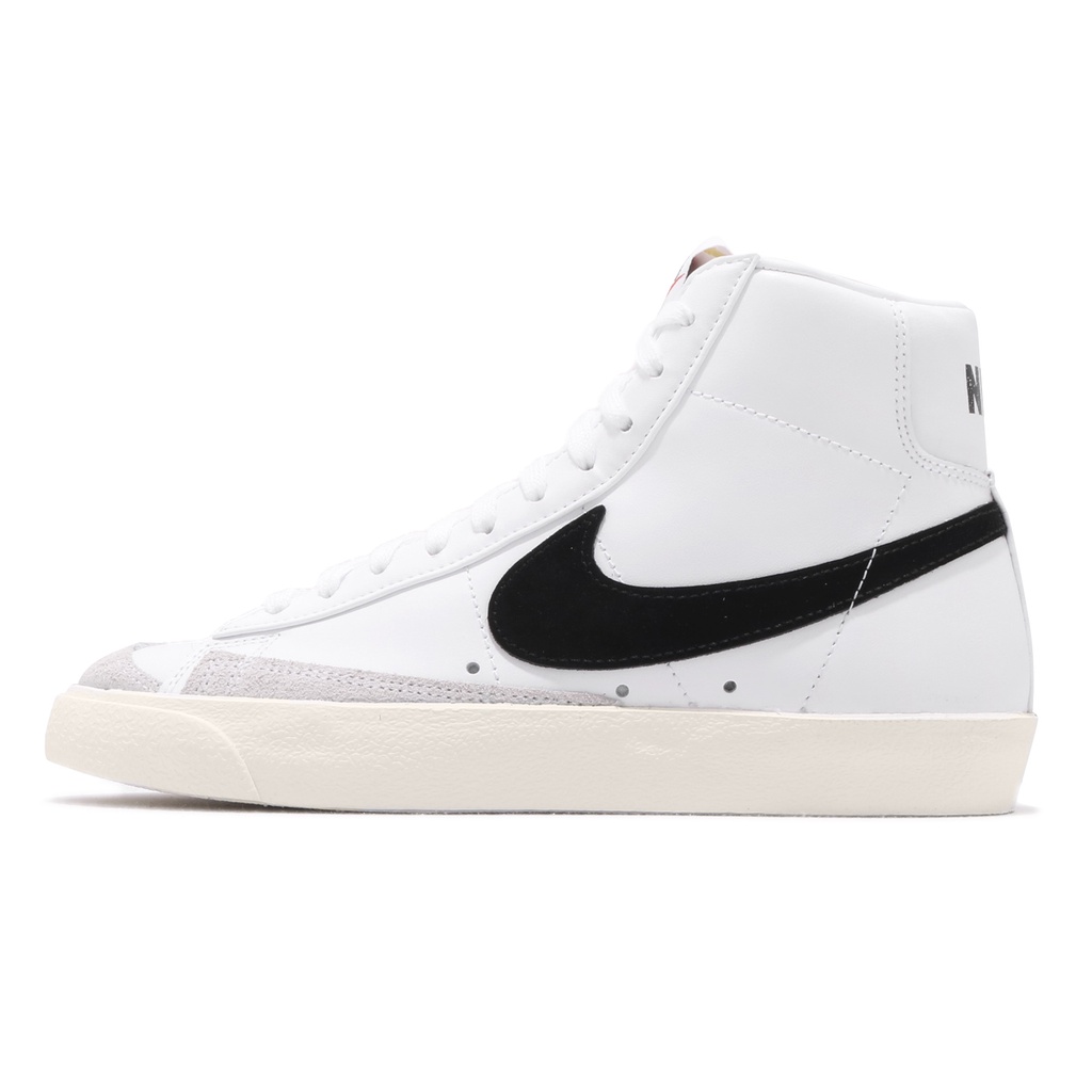 Nike 休閒鞋 Wmns Blazer Mid 77 白 黑 基本款 女鞋 復古【ACS】 CZ1055-100