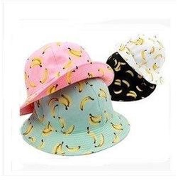 🇹🇼拉拉Lala's 韓版甜美可愛水果香蕉圖案漁夫帽出遊潮女盆帽太陽遮陽帽夏季