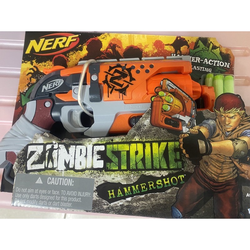 NERF 打擊者系列 zombie 狩獵重槌手槍 全新未拆