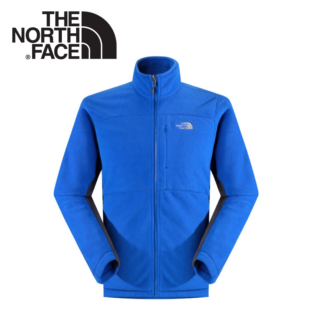【The North Face 男 保暖刷毛外套 怪獸藍/瀝灰】 CGM4/刷毛外套/悠遊山水