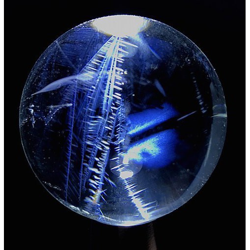 藍針水晶球3 9公分特殊水晶收藏幾乎全美編號h137 蝦皮購物