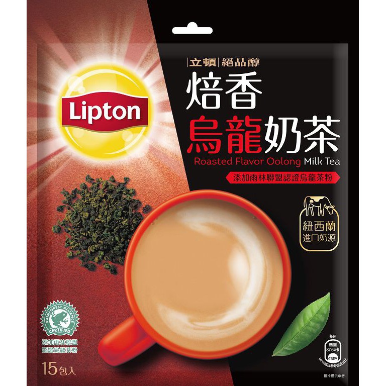 立頓 奶茶粉 絕品醇焙香烏龍奶茶量販包(19gX15入/包)