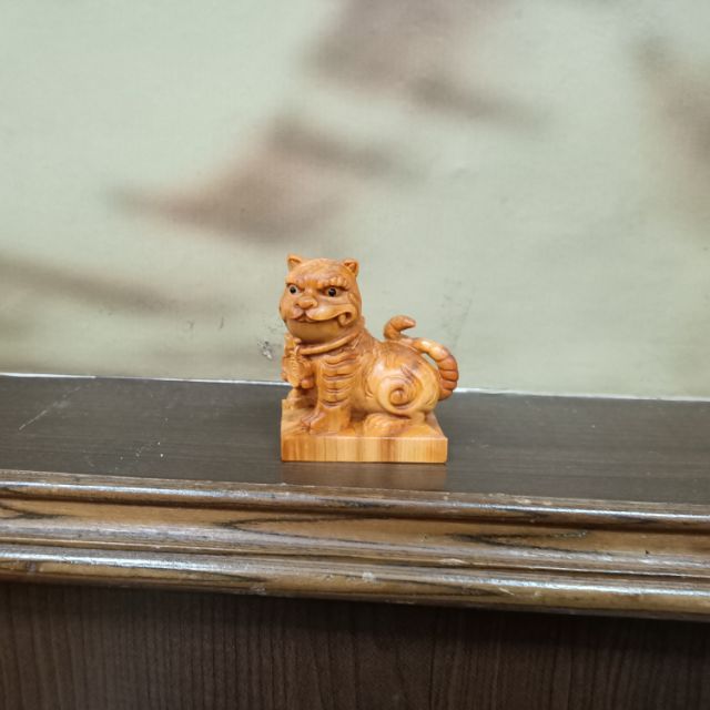 崖柏木虎爺 木雕 擺件裝飾 虎爺將軍 原木雕刻天然木紋 現貨在台灣 新賣場特價