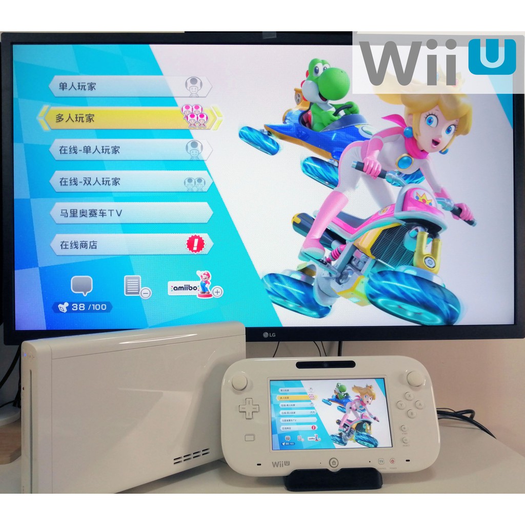 Wii U 主機 8GB/64GB USB + GamePad 簡配【二手良品】 wiiu主機