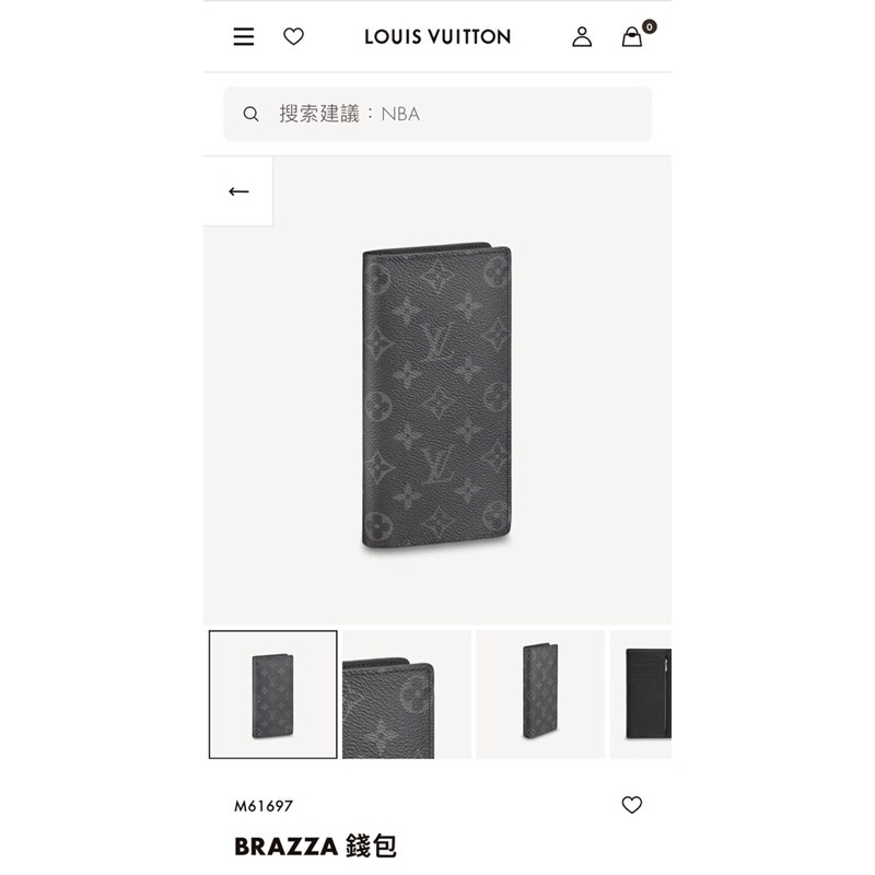 LV BRAZZA 皮夾 長夾 黑老花 經典 正品 全配