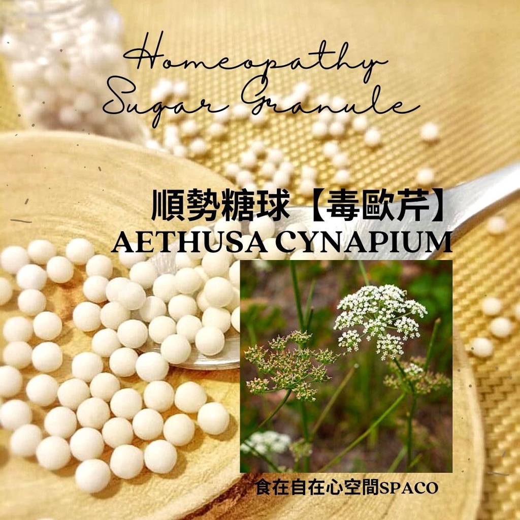 順勢糖球【獨歐芹●Aethusa Cynapium】Homeopathic Granule 9克 食在自在心空間
