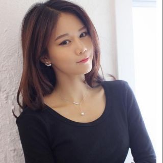 緣の鋪 精緻百搭小珍珠後掛式耳釘 簡約美麗百搭耳環 美麗女孩飾品