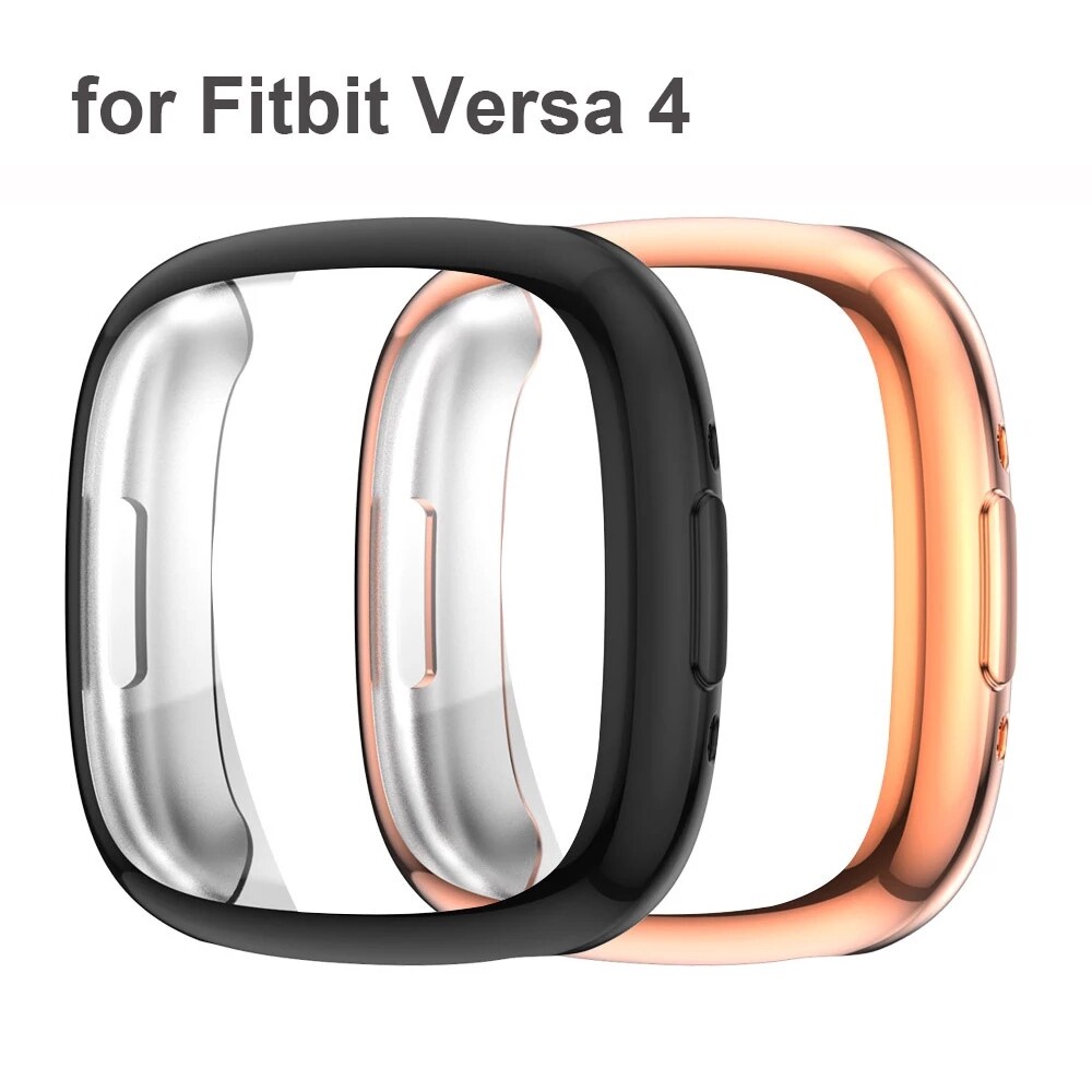 Fitbit versa 4 機箱屏幕保護套保護套配件 Fitbit sense Fit bit versa4 智能手錶