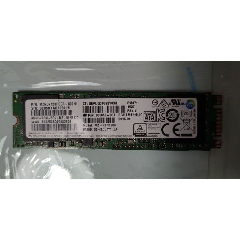 M.2,SATA SSD,NGFF,SAMSUNG128G,9.5成新，400