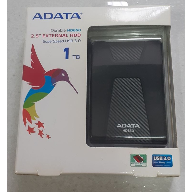 [若夢愛環保]全新~ADATA威剛 1TB 行動硬碟 HD650 super speed USB 3.0介面2.5吋