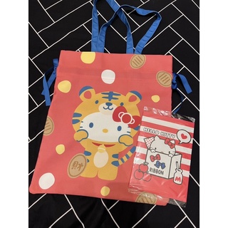 ‹現貨/全新›7-11福袋 Hello Kitty束口肩背袋+筆記本