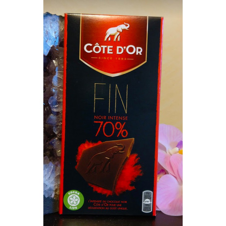代購 比利時 Cote d'Or 大象牌巧克力70%. 100g