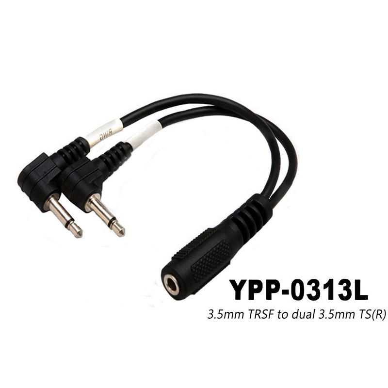 Stander Y-PP-0313L 3.5mm 立體聲母頭轉 3.5mm 左右公頭音源訊號分接線[唐尼樂器]