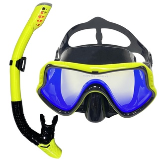 Sysports 專業游泳防水軟矽膠眼鏡防霧塗層護目鏡全乾呼吸管潛水面罩