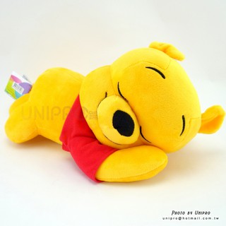 迪士尼 小熊維尼 愛作夢 側趴姿 34公分 絨毛玩偶 娃娃 禮物 Winnie the Pooh