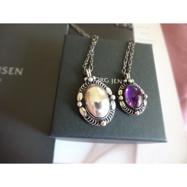 全新專櫃正品真品georg Jensen 喬治傑生之1995 加大版年度項鍊經典銀球 581 蝦皮購物