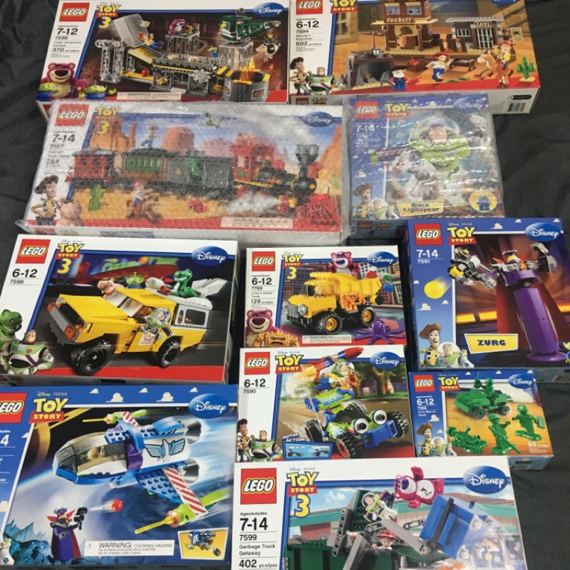 Lego 樂高 toy story 玩具總動員 巴斯 胡迪 三眼怪 札克 綠兵 7590～7599 7789 共11盒