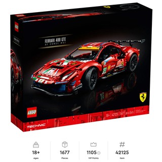【LETGO】現貨 樂高積木 LEGO 42125 科技系列 紅色 法拉利 Ferrari 488 GTE 超跑