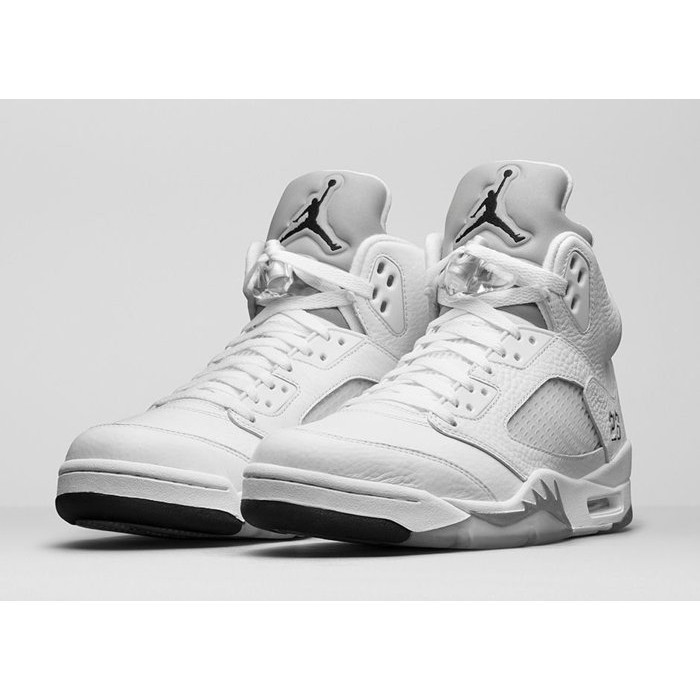 air jordan v metallic silver