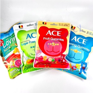 ACE軟糖 酸熊Q / 字母Q / 無糖Q / 水果Q 隨手包 / 量販包 / 斑斑水果條 比利時原裝進口 軟糖