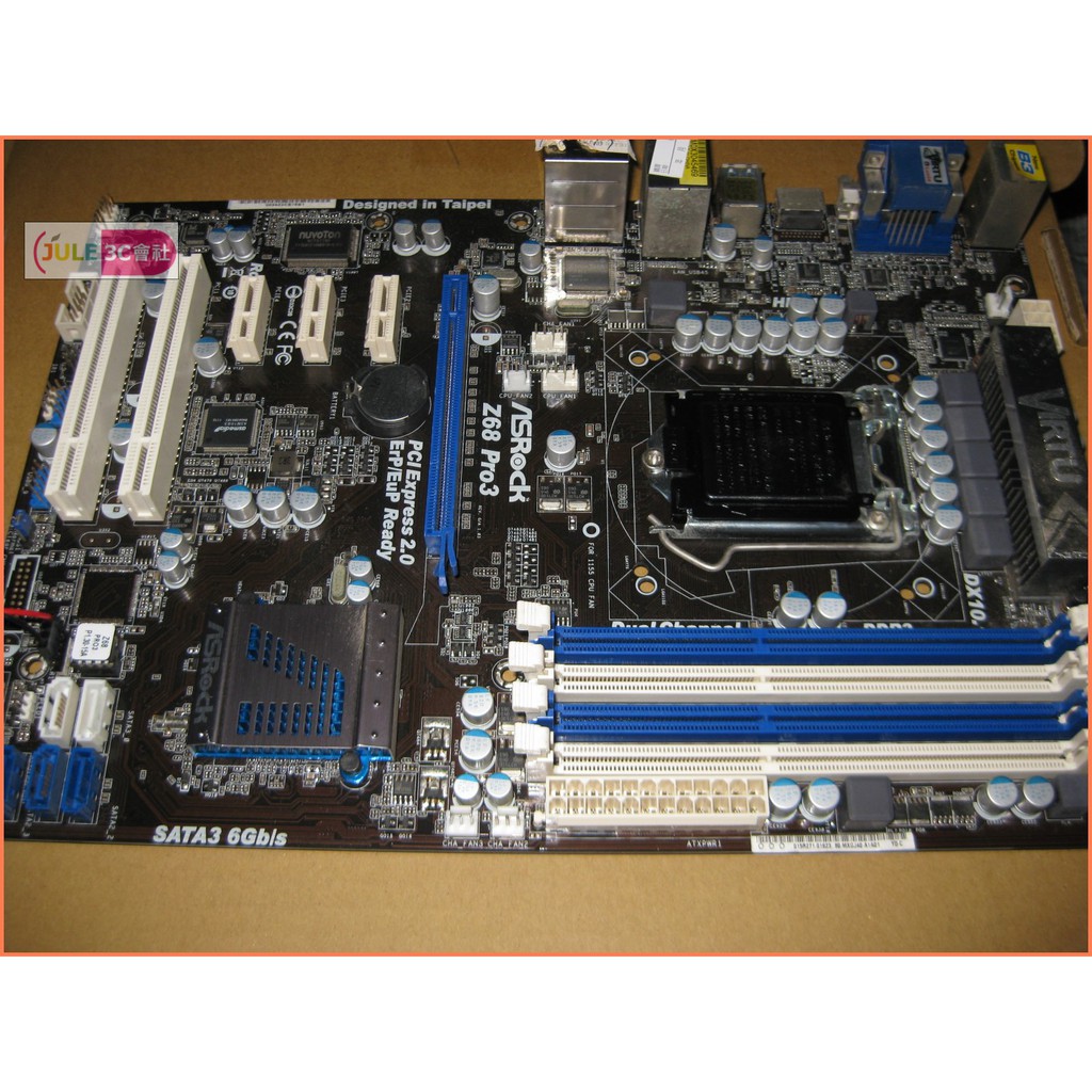 JULE 3C會社-華擎ASROCK Z68 Pro3 Z68/DDR3/第二三代/日系電容/1155/ATX 主機板