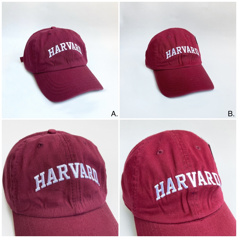 美國百分百【全新真品】HARVARD 哈佛 帽子 棒球帽 老帽 Logo 酒紅色 A、B款 AC59