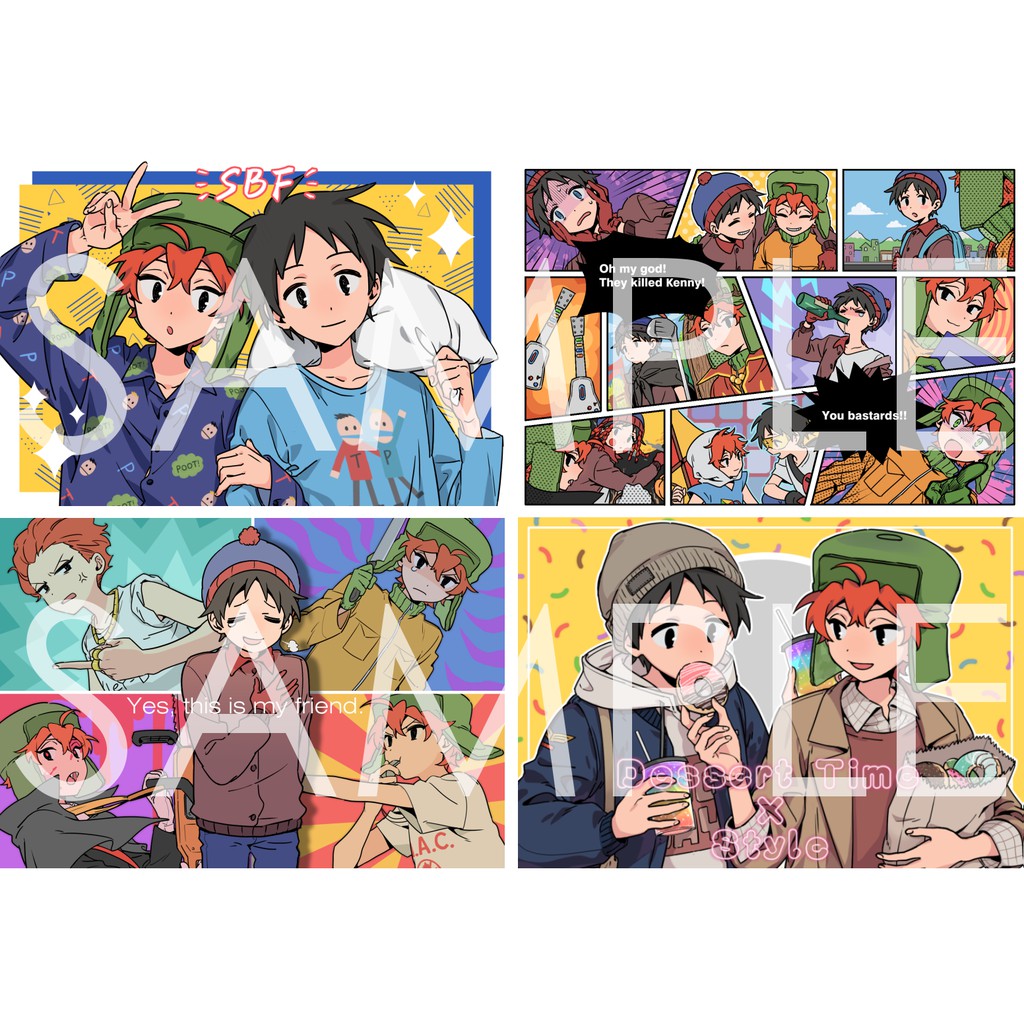 自家通販 南方公園style 同人明信片 壓克力吊飾 蝦皮購物