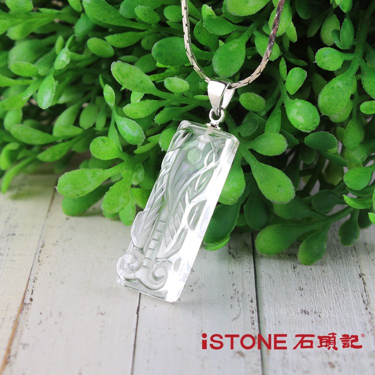 石頭記 白水晶貔貅項鍊-晶銀彩寶