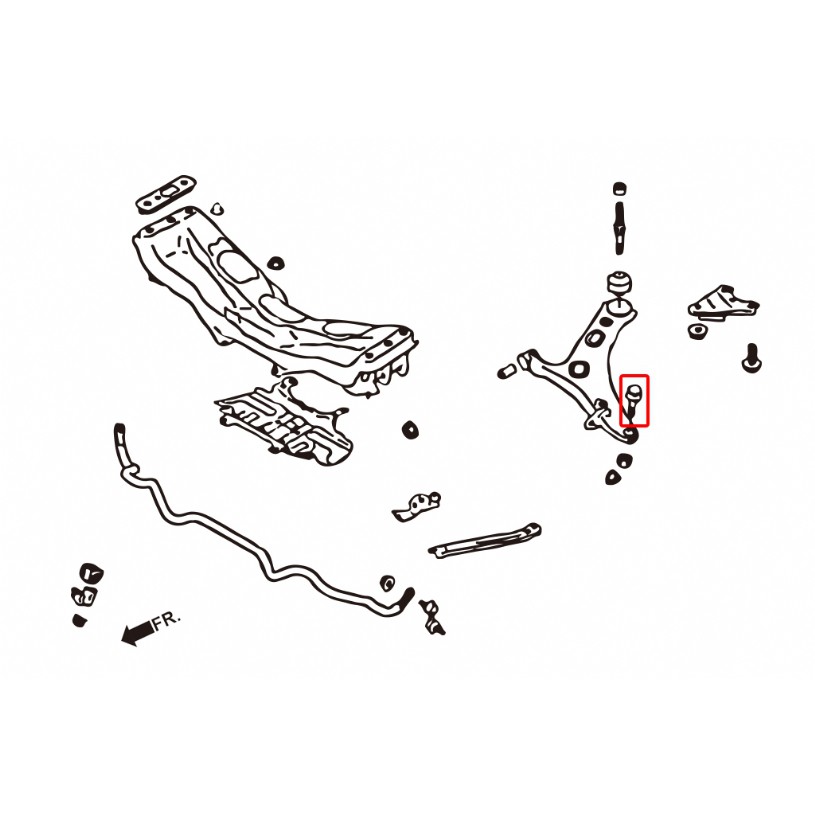 哈瑞斯  IMPREZA FORESTER LEGACY OUTBACK LEVORG XV前下三角架球頭7757