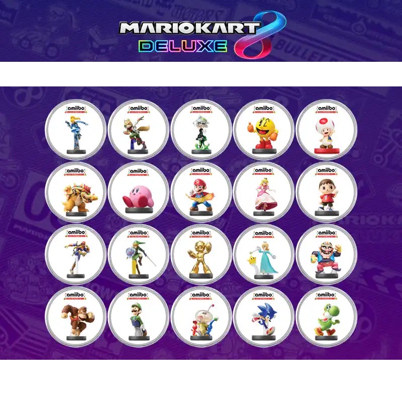 [台灣現貨] Nintendo Switch Amiibo卡 (20入) 馬力歐賽車8 MarioKart 8 兒童節