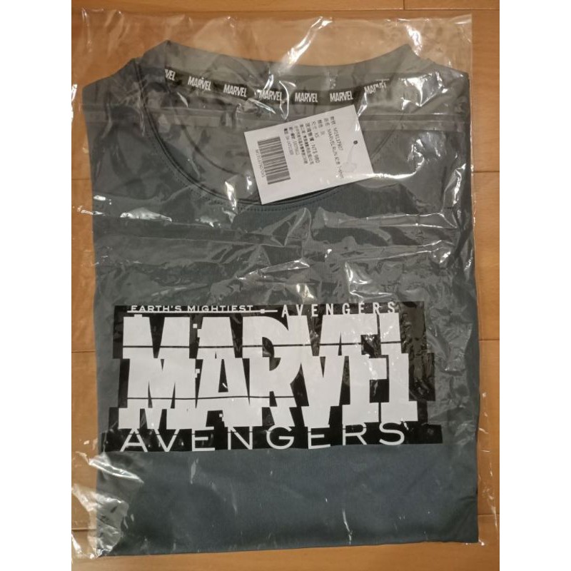 漫威路跑 T恤 短袖 衣服 灰色 男女尺寸XS 復仇者聯盟 Marvel Run 限量