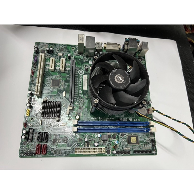 電腦雜貨店～宏碁 Acer H81H3-AM H81/DDR3/M2630G/附擋板/1150 二手良品 $500