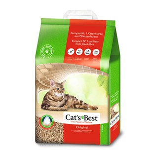 <二兩寵物> CAT'S BEST 凱優紅標凝結木屑砂-經典8.6KG-20L