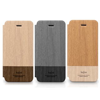 3C 賣場 Kajsa Outdoor iPhone 6/6s PLUS 6s+ 5.5吋 木紋 側翻 皮套 保護套