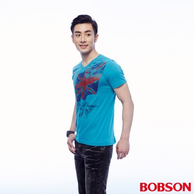 BOBSON  男款英國國旗印圖上衣24039-59