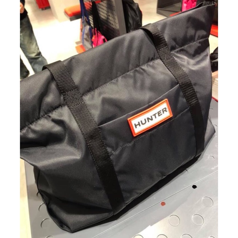 Hunter Original防水尼龍托特包 黑色 現貨 蝦皮購物