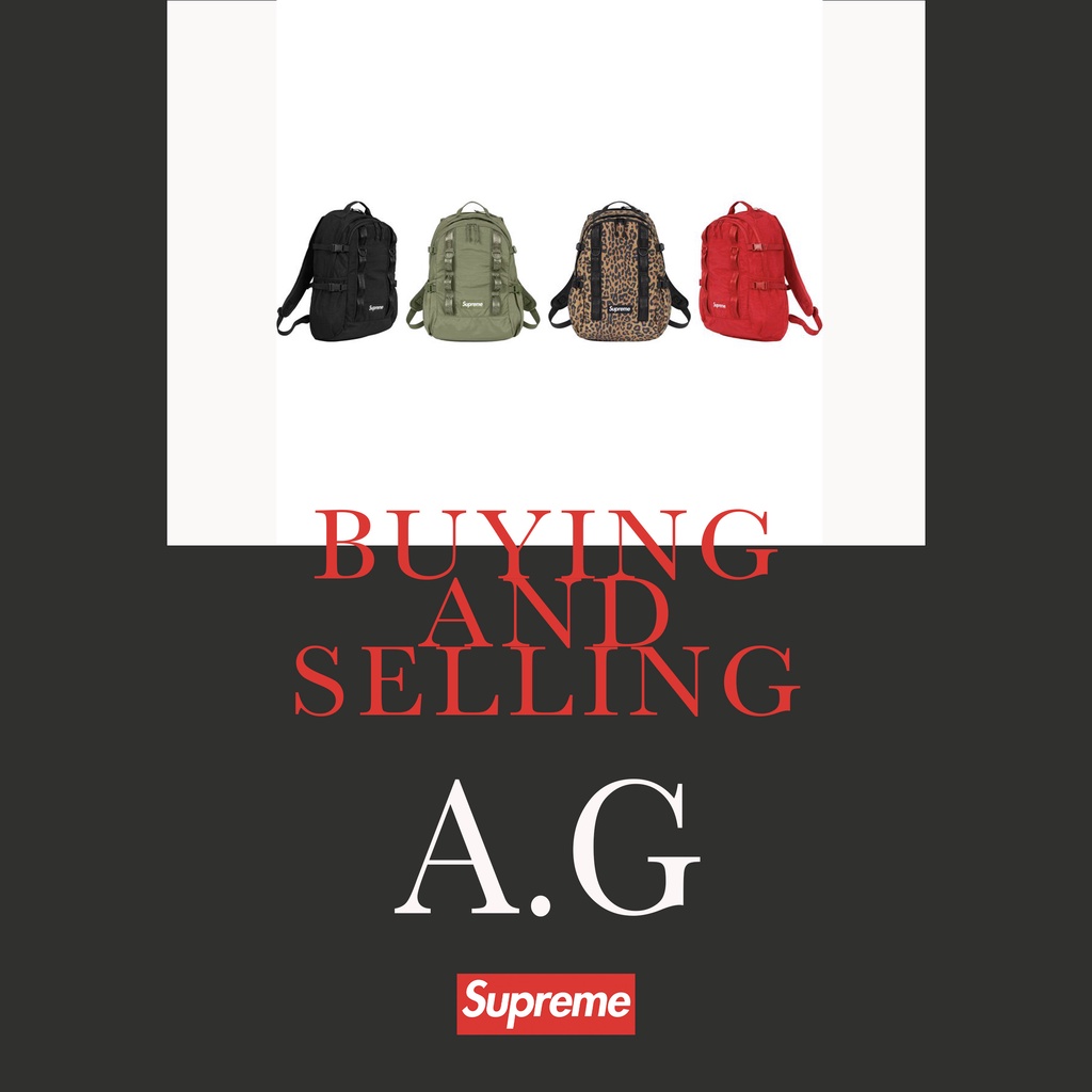 《A.G代購》現貨特價中!!! Supreme FW20 開季後背包 Backpack （黑、紅、綠、豹紋）