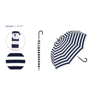 【現貨】日本 unnurella by wpc 不濕直傘 橫條紋 不濕雨傘 抗UV 晴雨傘 雨傘 科技傘