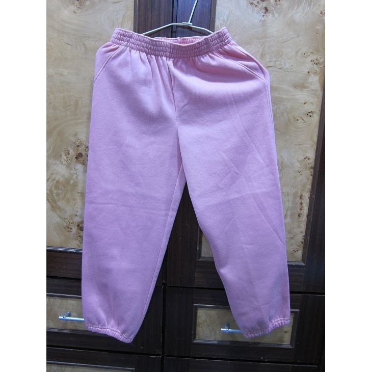 0700P女童長褲(褲長75CM)．二手．粉紅色